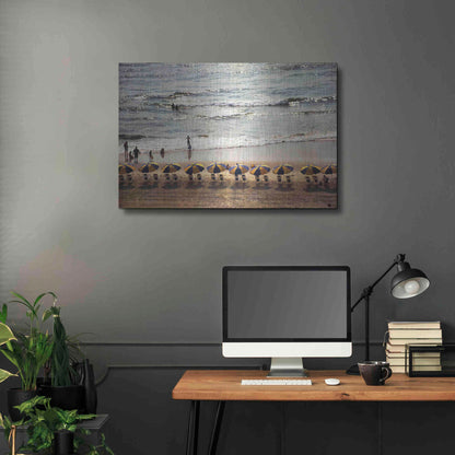 Luxe Metal Art 'A Day At The Beach' by Debra Van Swearingen, Metal Wall Art,36x24