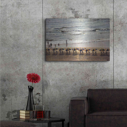 Luxe Metal Art 'A Day At The Beach' by Debra Van Swearingen, Metal Wall Art,36x24