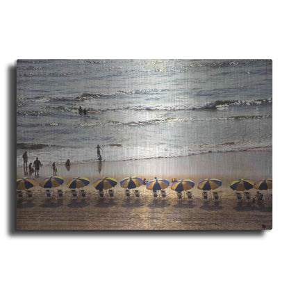 Luxe Metal Art 'A Day At The Beach' by Debra Van Swearingen, Metal Wall Art