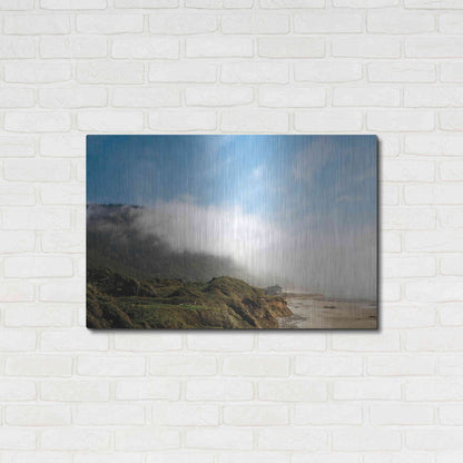 Luxe Metal Art 'Coastal Fog' by Debra Van Swearingen, Metal Wall Art,36x24