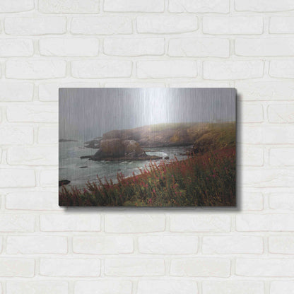 Luxe Metal Art 'Lighthouse Fog' by Debra Van Swearingen, Metal Wall Art,24x16