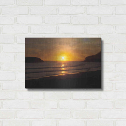 Luxe Metal Art 'Ocean Sunset' by Debra Van Swearingen, Metal Wall Art,24x16