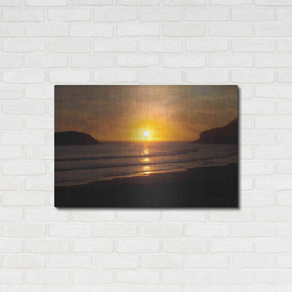 Luxe Metal Art 'Ocean Sunset' by Debra Van Swearingen, Metal Wall Art,36x24
