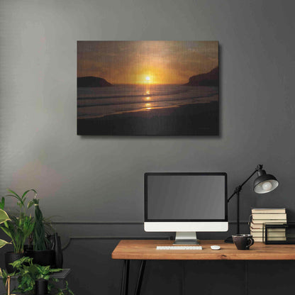 Luxe Metal Art 'Ocean Sunset' by Debra Van Swearingen, Metal Wall Art,36x24