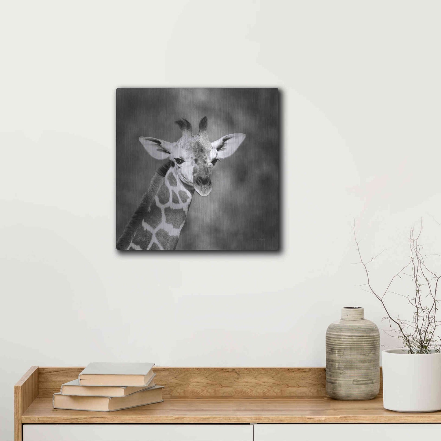 Luxe Metal Art 'Little Guy' by Debra Van Swearingen, Metal Wall Art,12x12