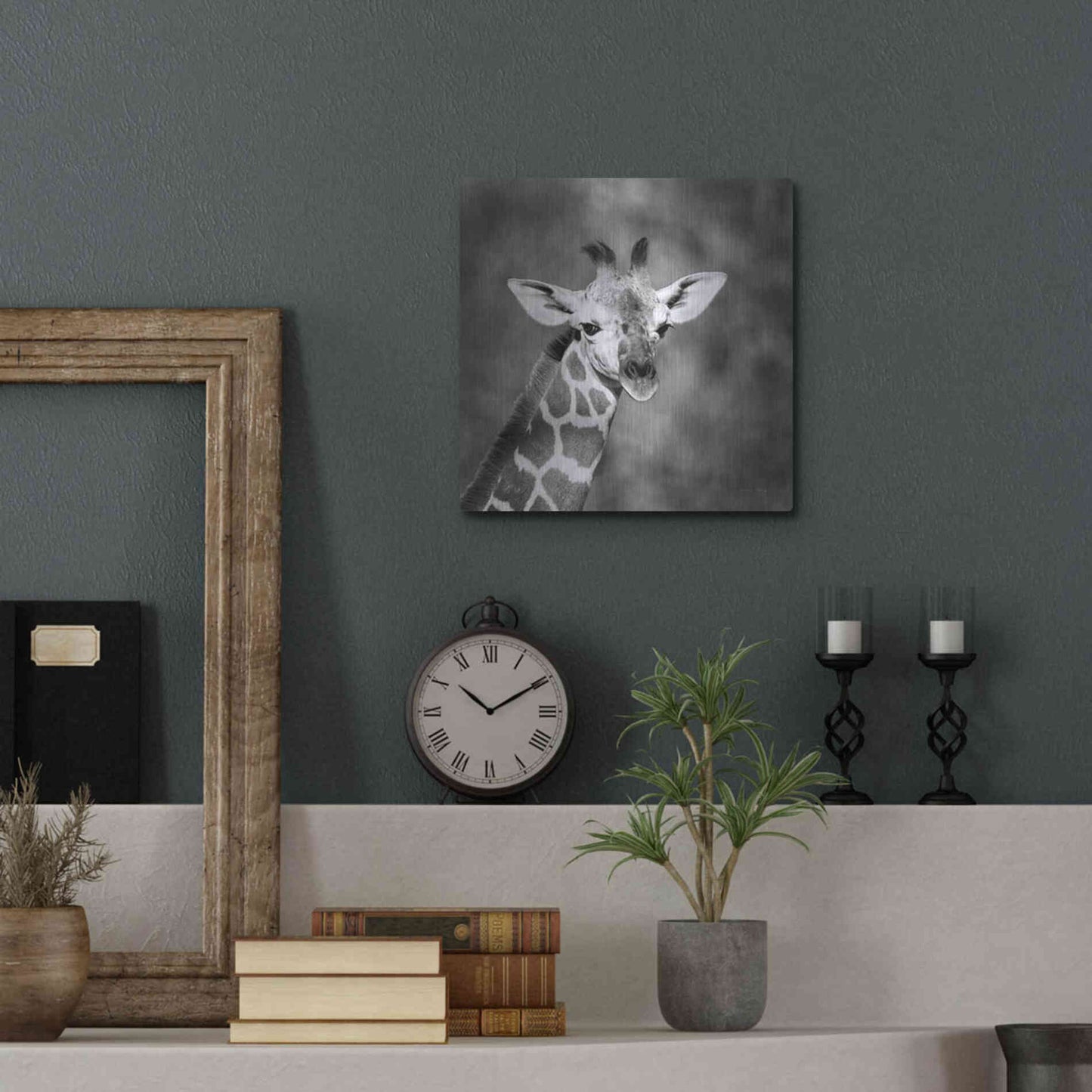 Luxe Metal Art 'Little Guy' by Debra Van Swearingen, Metal Wall Art,12x12