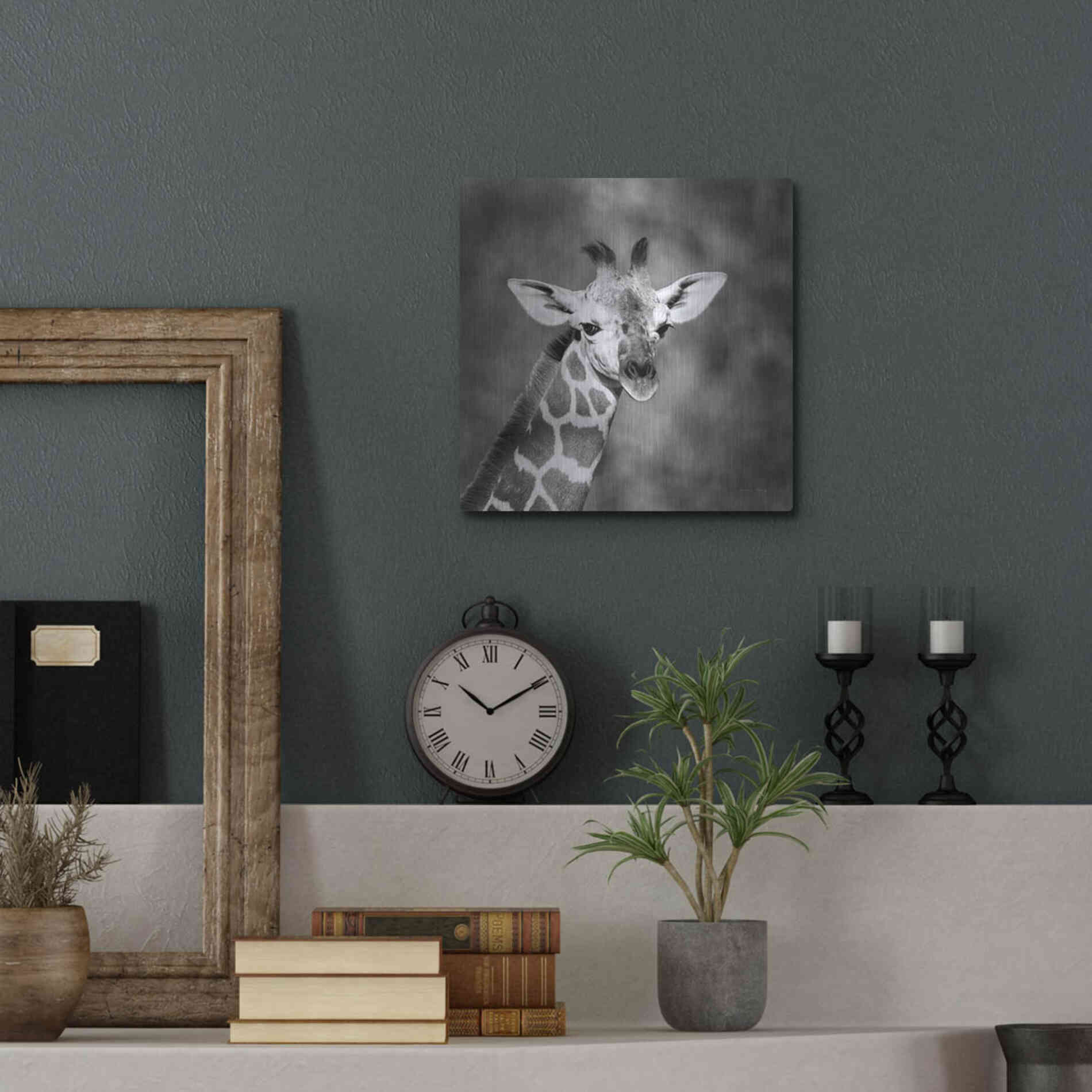 Luxe Metal Art 'Little Guy' by Debra Van Swearingen, Metal Wall Art,12x12