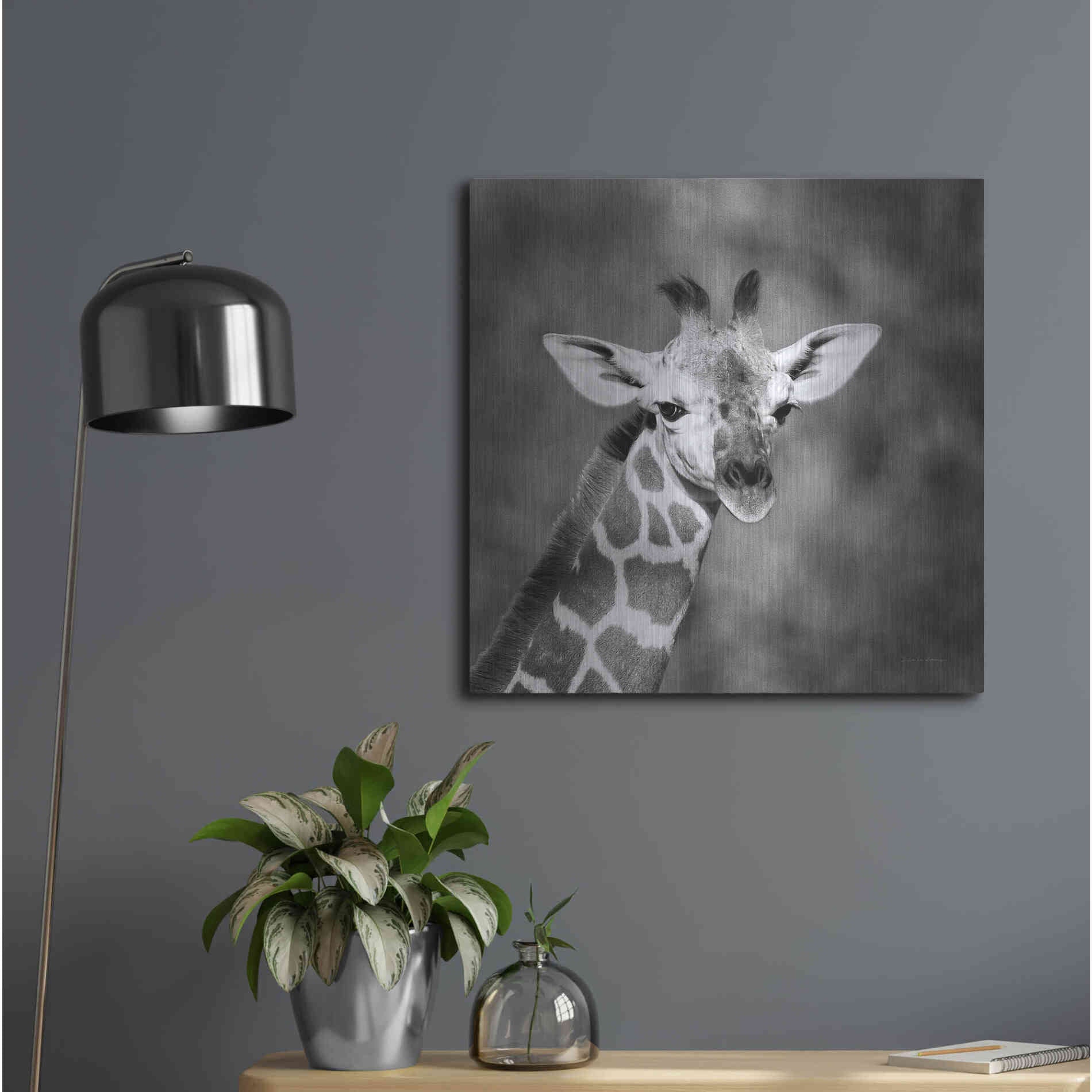 Luxe Metal Art 'Little Guy' by Debra Van Swearingen, Metal Wall Art,24x24