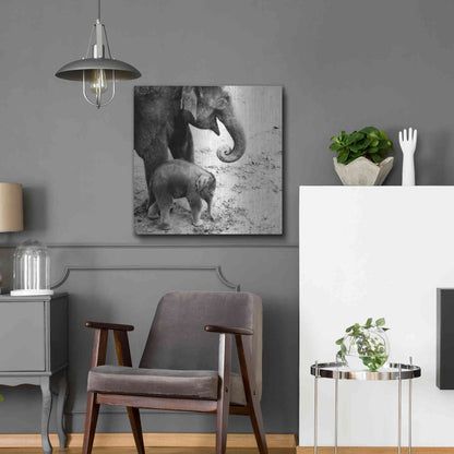 Luxe Metal Art 'Mother and Daughter' by Debra Van Swearingen, Metal Wall Art,24x24
