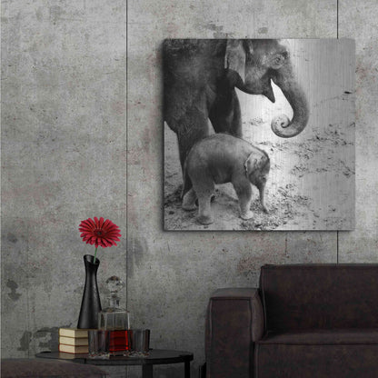 Luxe Metal Art 'Mother and Daughter' by Debra Van Swearingen, Metal Wall Art,36x36
