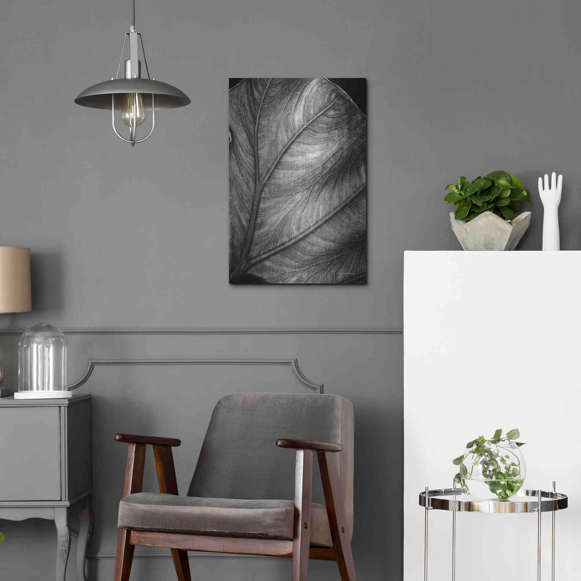 Luxe Metal Art 'Elephant Ear II' by Debra Van Swearingen, Metal Wall Art,16x24