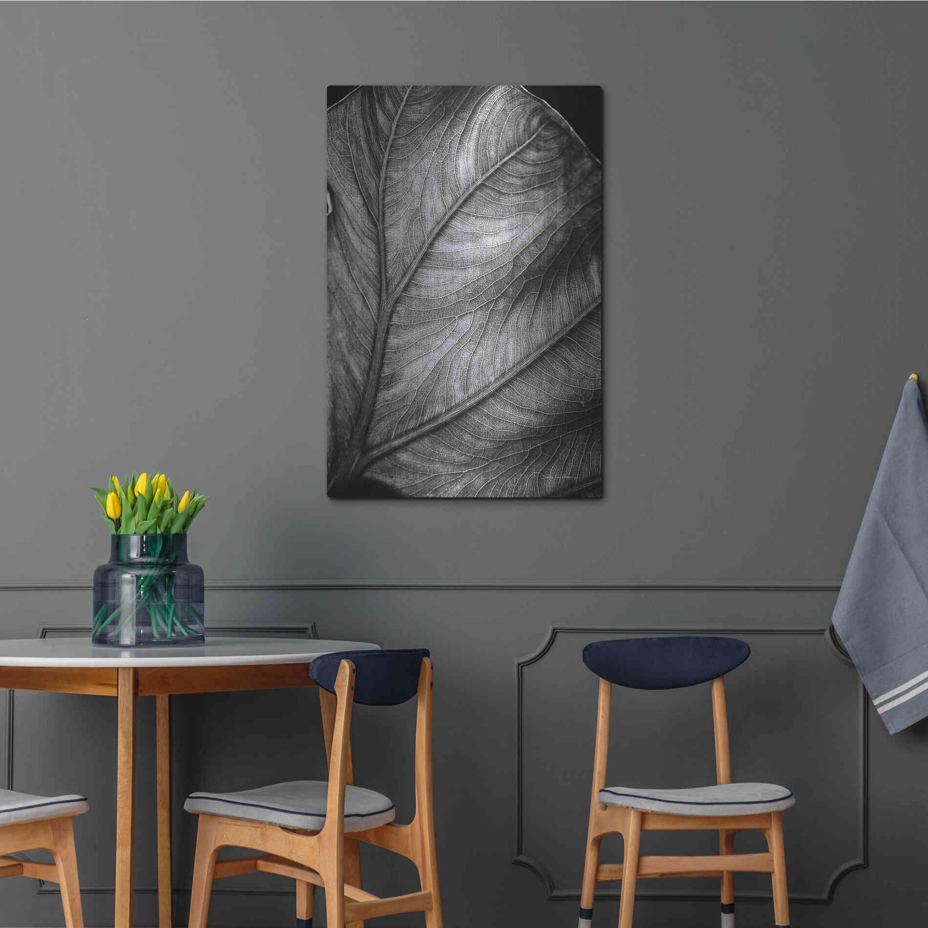 Luxe Metal Art 'Elephant Ear II' by Debra Van Swearingen, Metal Wall Art,24x36