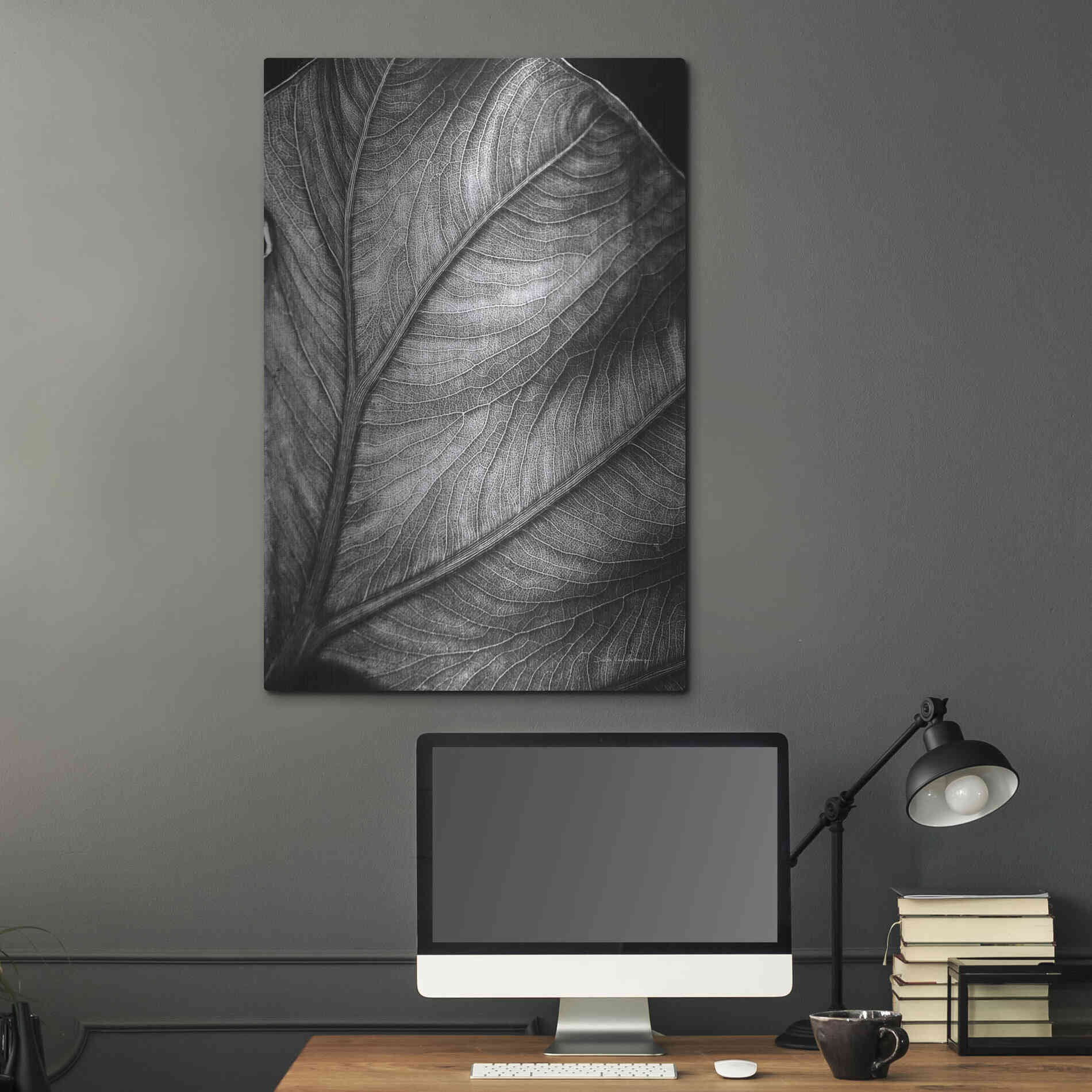 Luxe Metal Art 'Elephant Ear II' by Debra Van Swearingen, Metal Wall Art,24x36