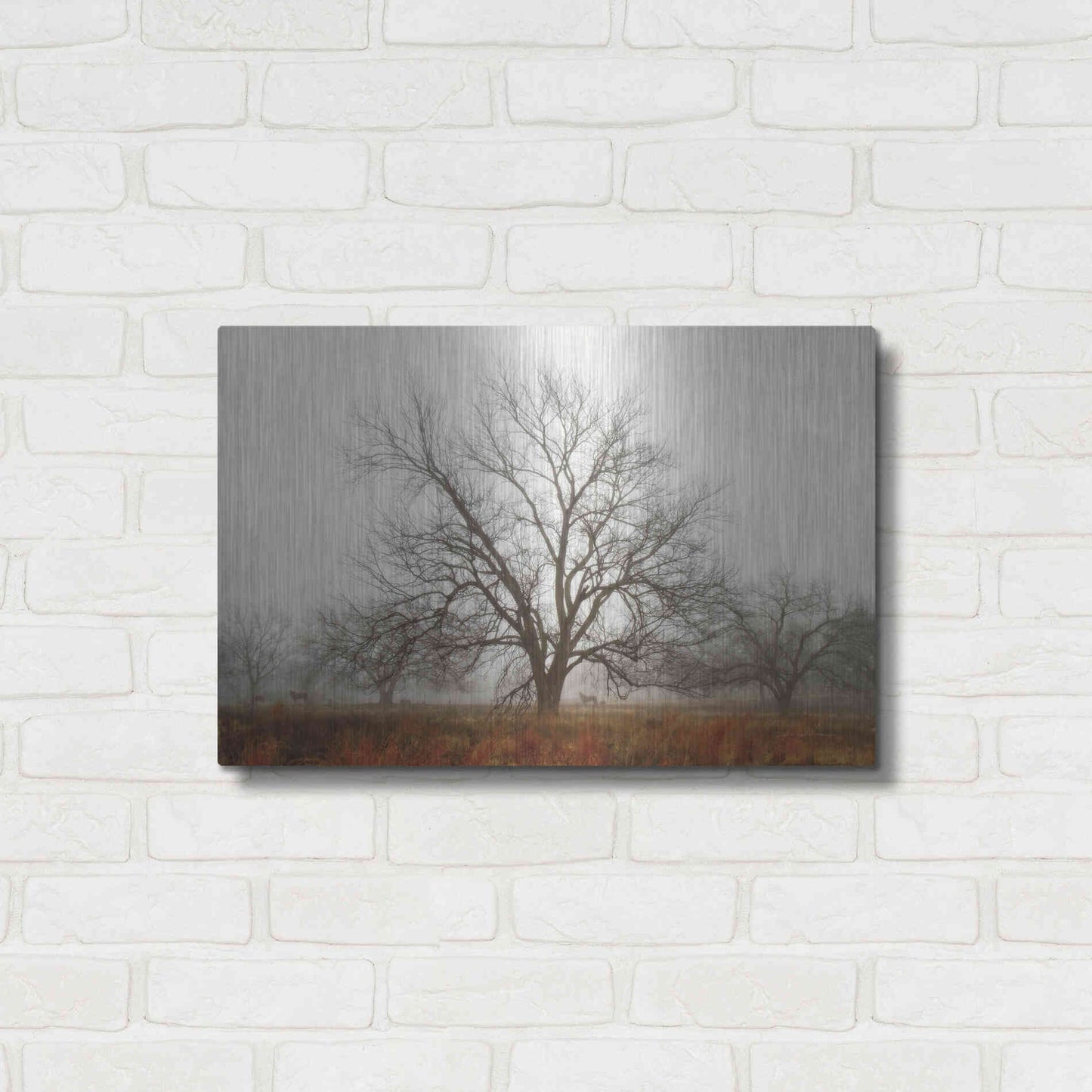Luxe Metal Art 'Morning Calm I' by Debra Van Swearingen, Metal Wall Art,24x16