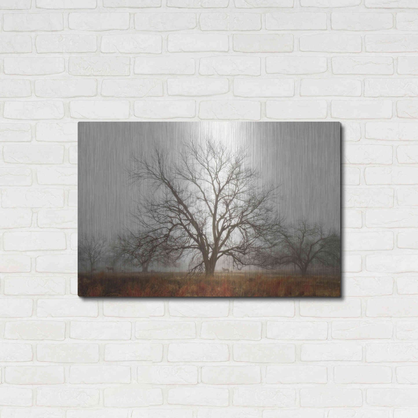Luxe Metal Art 'Morning Calm I' by Debra Van Swearingen, Metal Wall Art,36x24