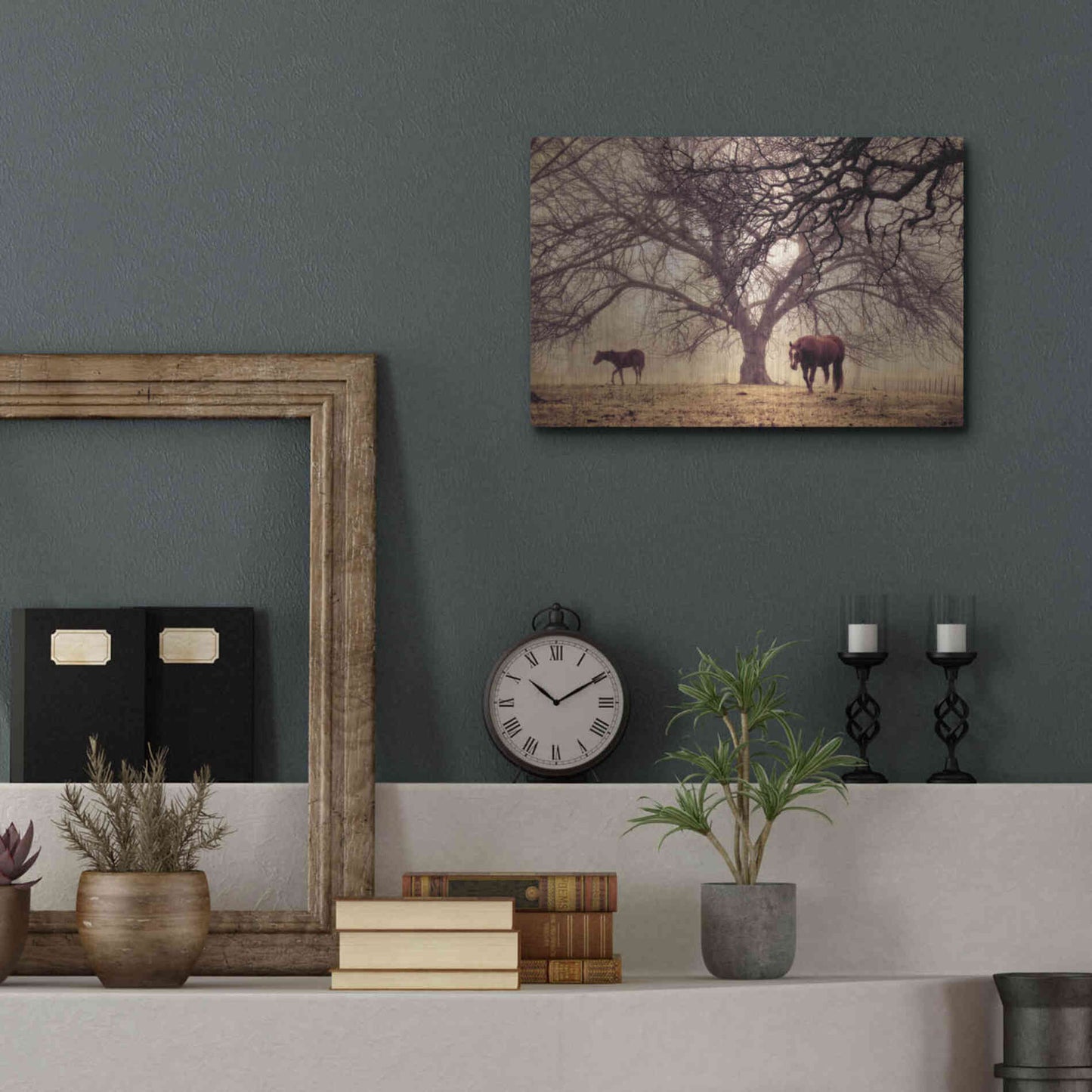 Luxe Metal Art 'Morning Calm II' by Debra Van Swearingen, Metal Wall Art,16x12
