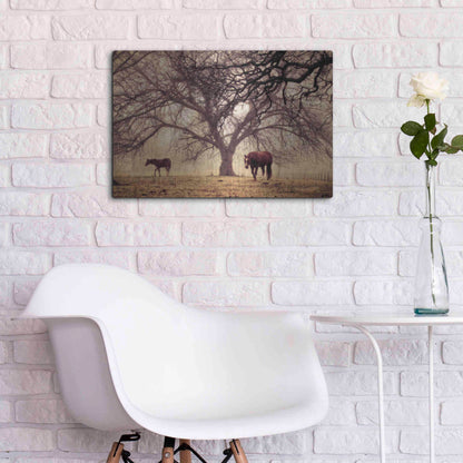 Luxe Metal Art 'Morning Calm II' by Debra Van Swearingen, Metal Wall Art,24x16
