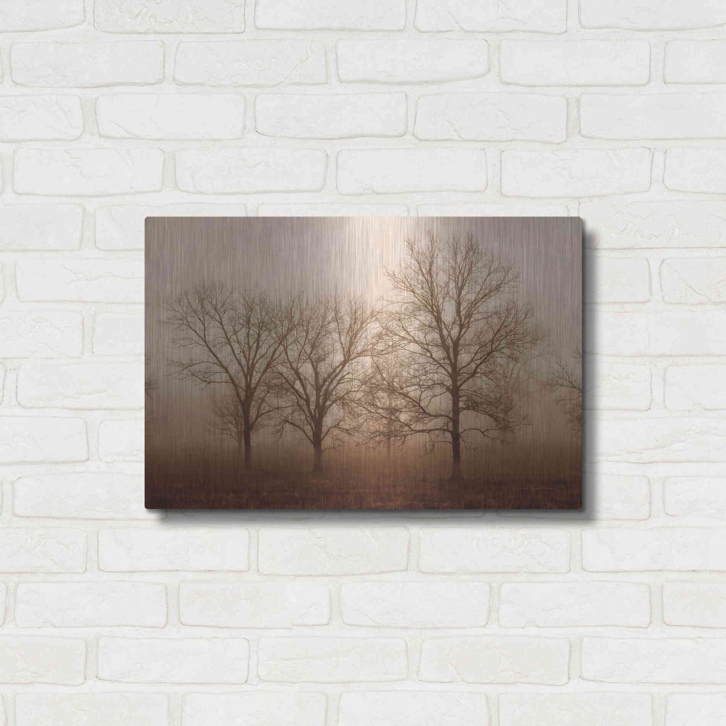 Luxe Metal Art 'Morning Calm III' by Debra Van Swearingen, Metal Wall Art,24x16