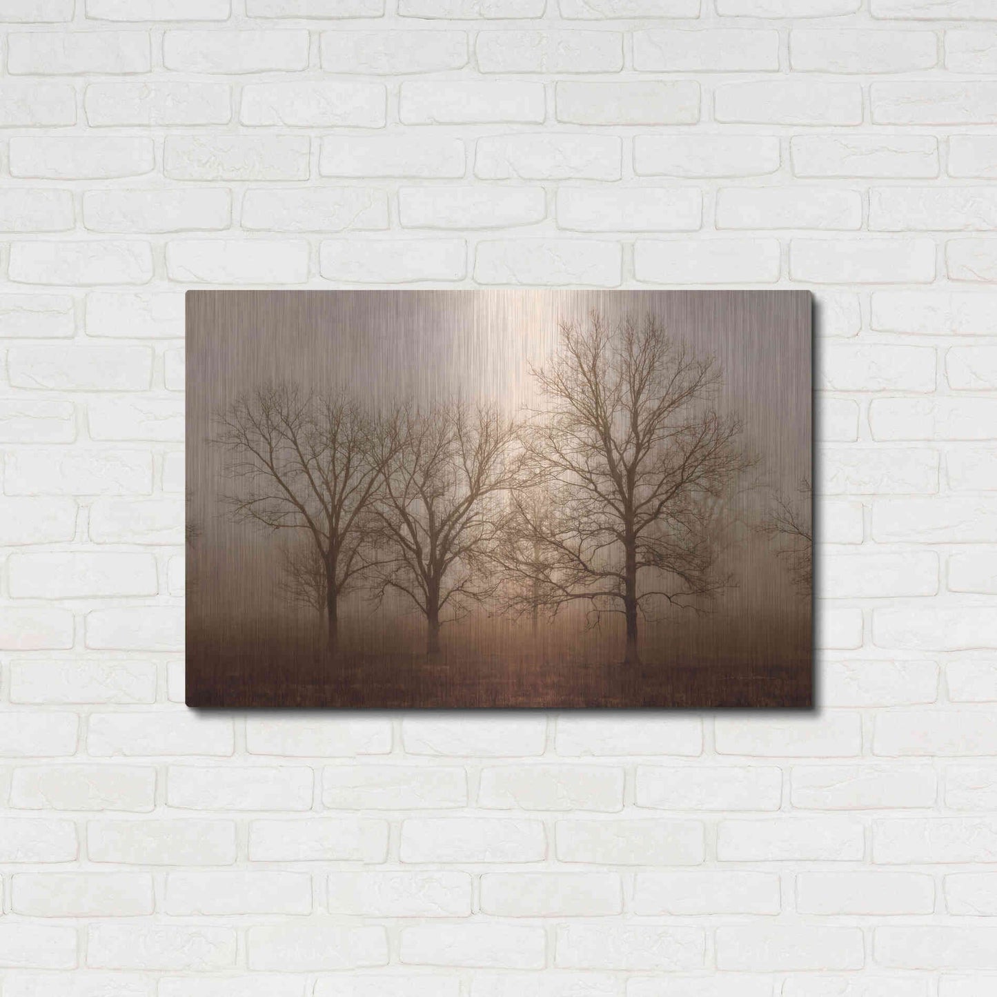 Luxe Metal Art 'Morning Calm III' by Debra Van Swearingen, Metal Wall Art,36x24