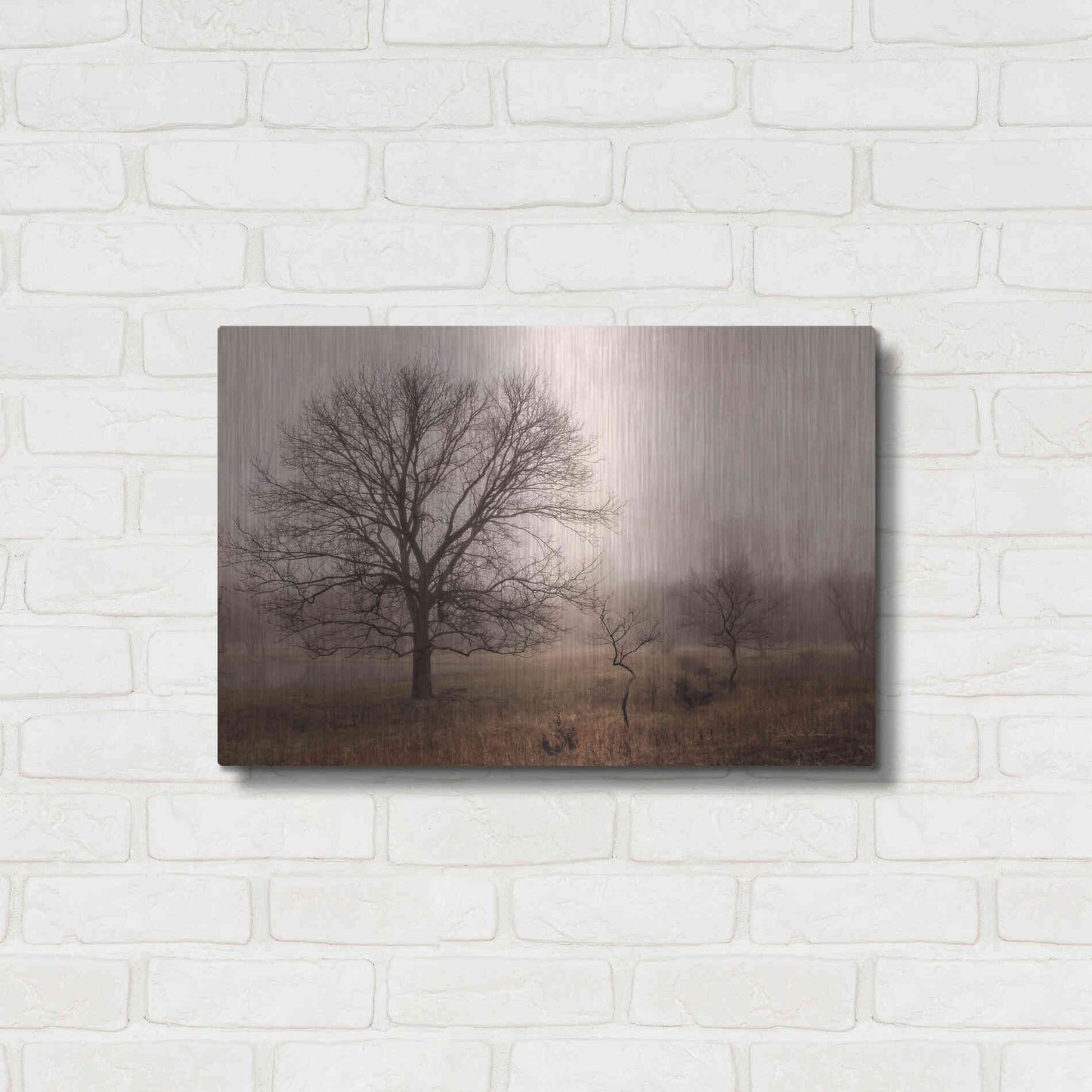 Luxe Metal Art 'Morning Calm IV' by Debra Van Swearingen, Metal Wall Art,24x16