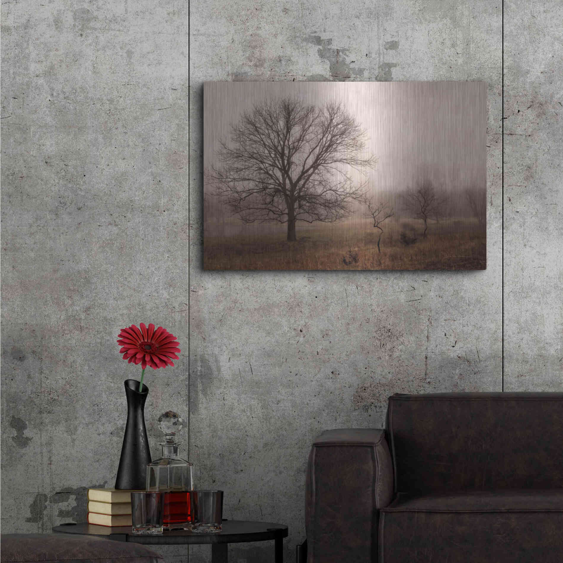Luxe Metal Art 'Morning Calm IV' by Debra Van Swearingen, Metal Wall Art,36x24