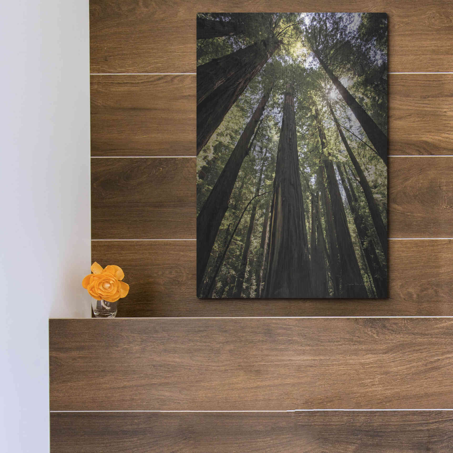 Luxe Metal Art 'The Stand' by Debra Van Swearingen, Metal Wall Art,12x16