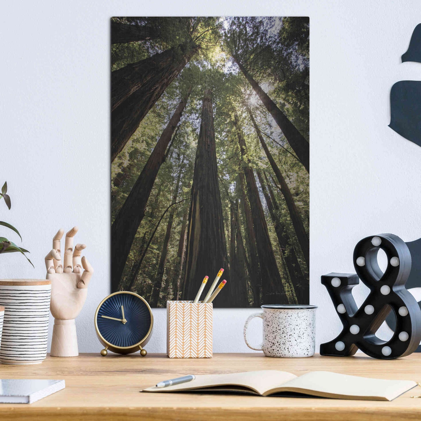 Luxe Metal Art 'The Stand' by Debra Van Swearingen, Metal Wall Art,12x16