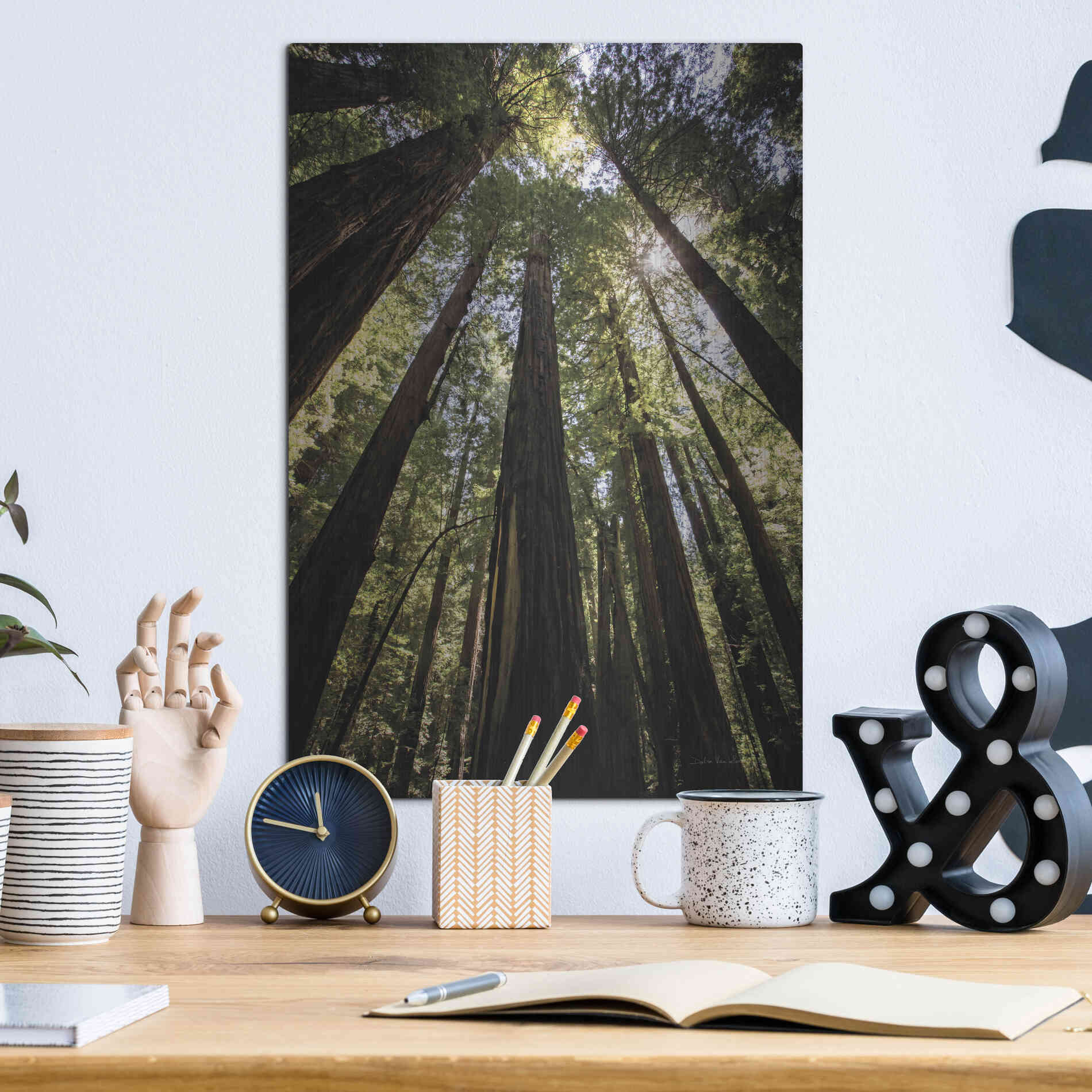 Luxe Metal Art 'The Stand' by Debra Van Swearingen, Metal Wall Art,12x16