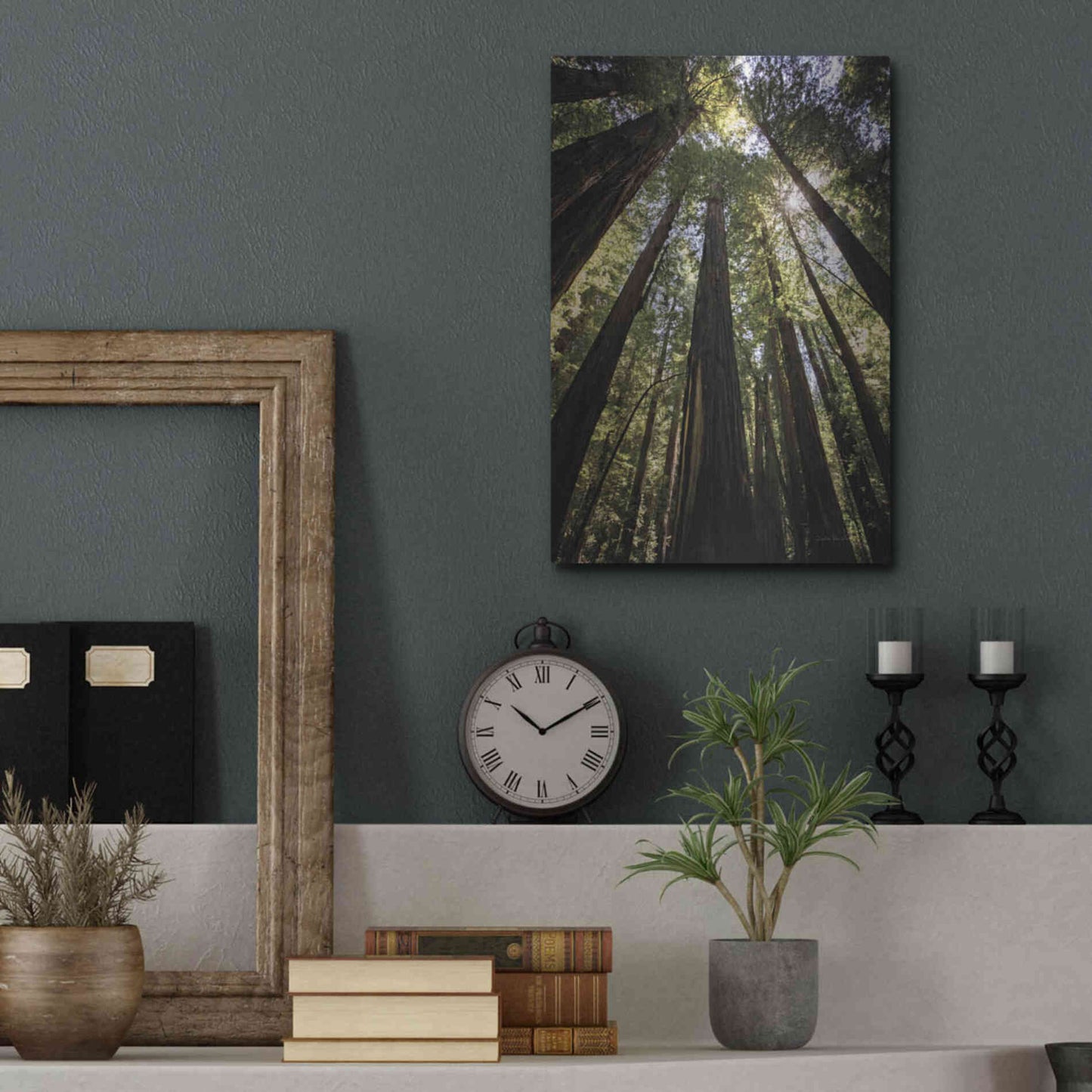 Luxe Metal Art 'The Stand' by Debra Van Swearingen, Metal Wall Art,12x16