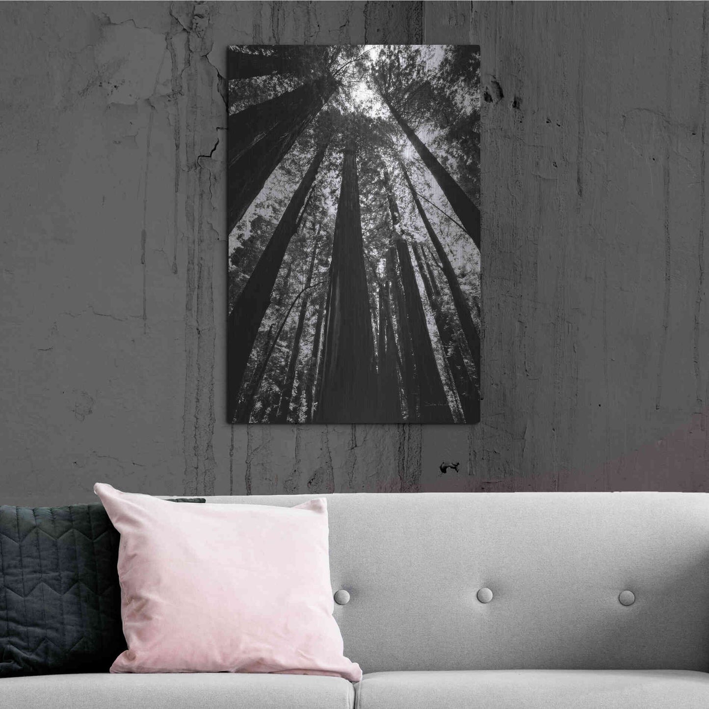 Luxe Metal Art 'The Stand BW' by Debra Van Swearingen, Metal Wall Art,24x36