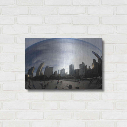 Luxe Metal Art 'The Bean Chicago' by Debra Van Swearingen, Metal Wall Art,24x16