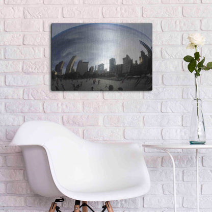 Luxe Metal Art 'The Bean Chicago' by Debra Van Swearingen, Metal Wall Art,24x16