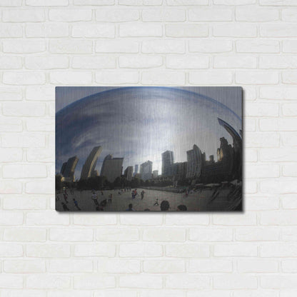 Luxe Metal Art 'The Bean Chicago' by Debra Van Swearingen, Metal Wall Art,36x24