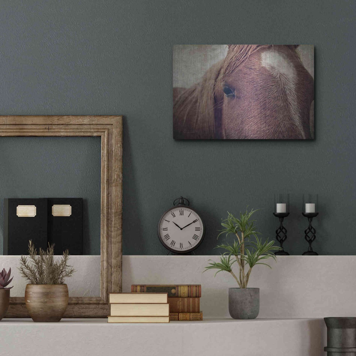 Luxe Metal Art 'Dew Lashes' by Debra Van Swearingen, Metal Wall Art,16x12