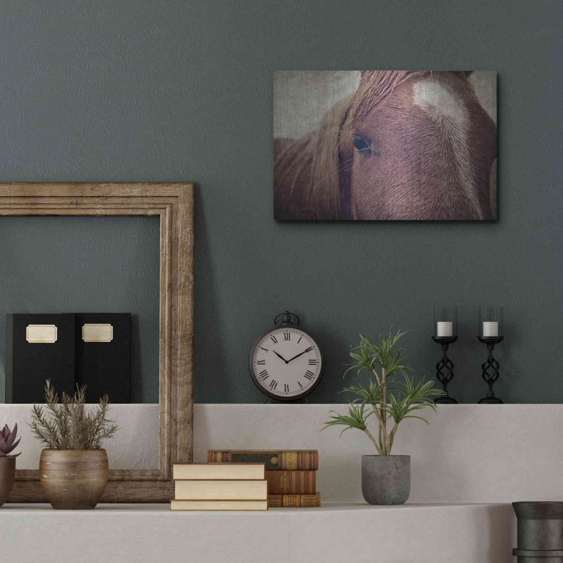 Luxe Metal Art 'Dew Lashes' by Debra Van Swearingen, Metal Wall Art,16x12