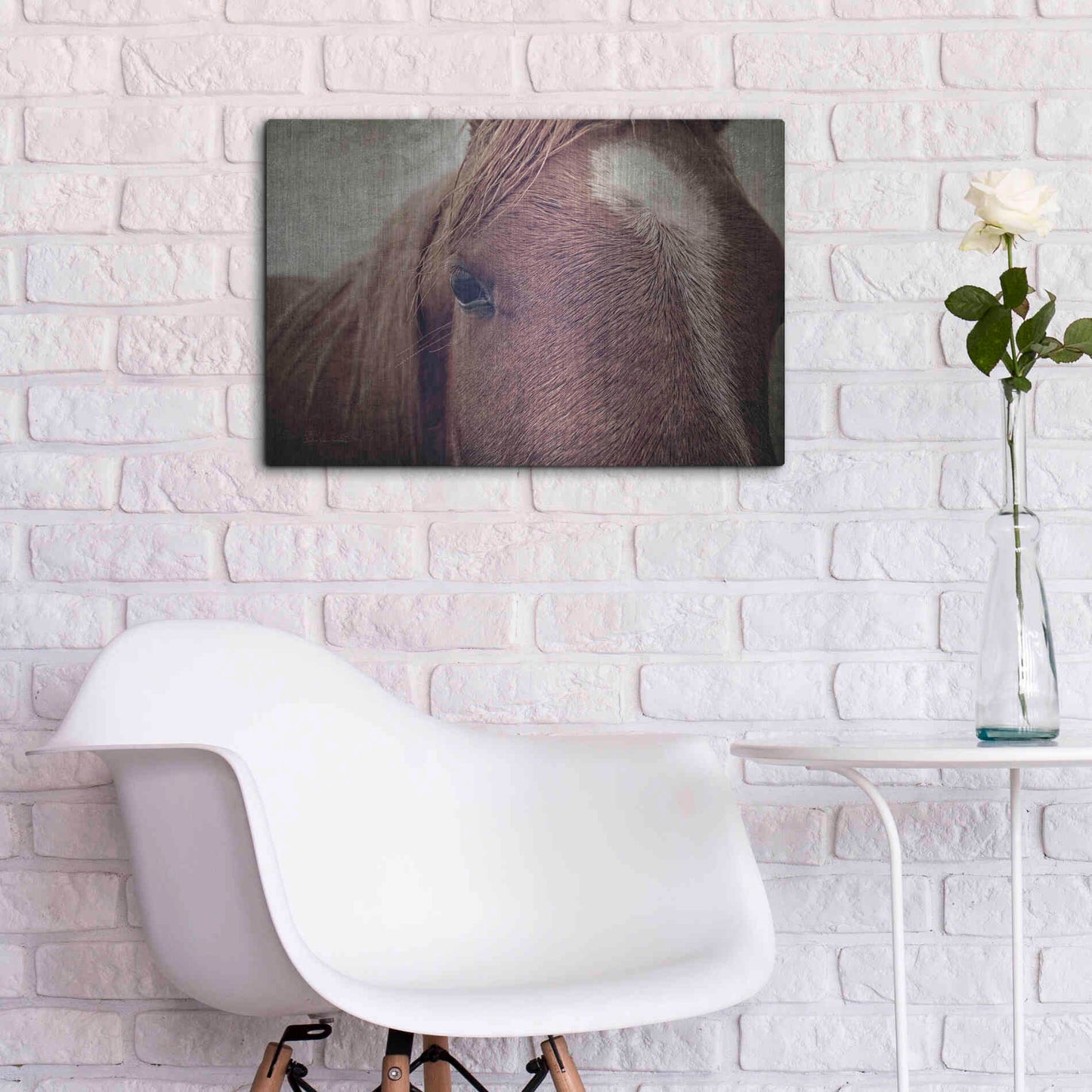 Luxe Metal Art 'Dew Lashes' by Debra Van Swearingen, Metal Wall Art,24x16