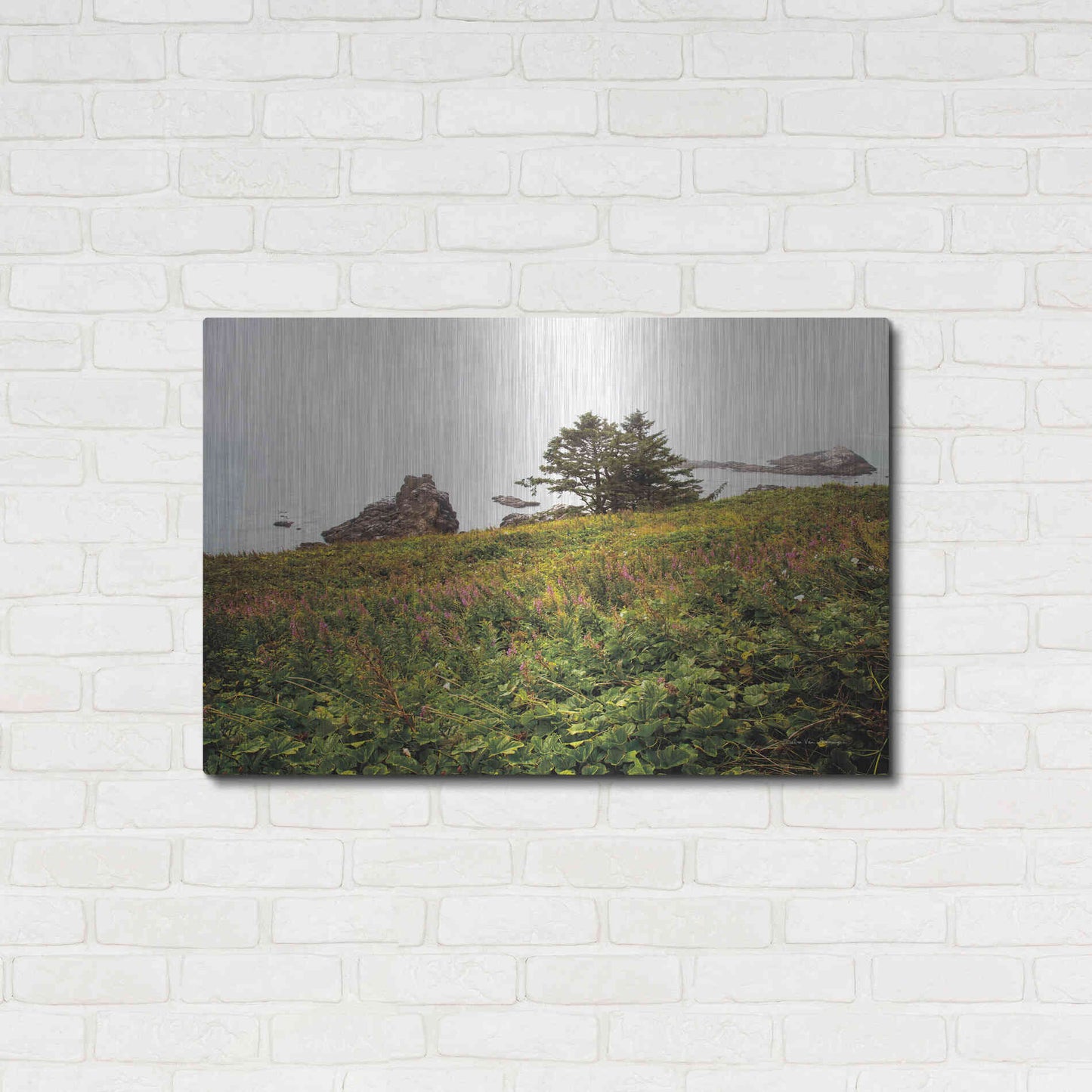 Luxe Metal Art 'Oregon Coast' by Debra Van Swearingen, Metal Wall Art,36x24