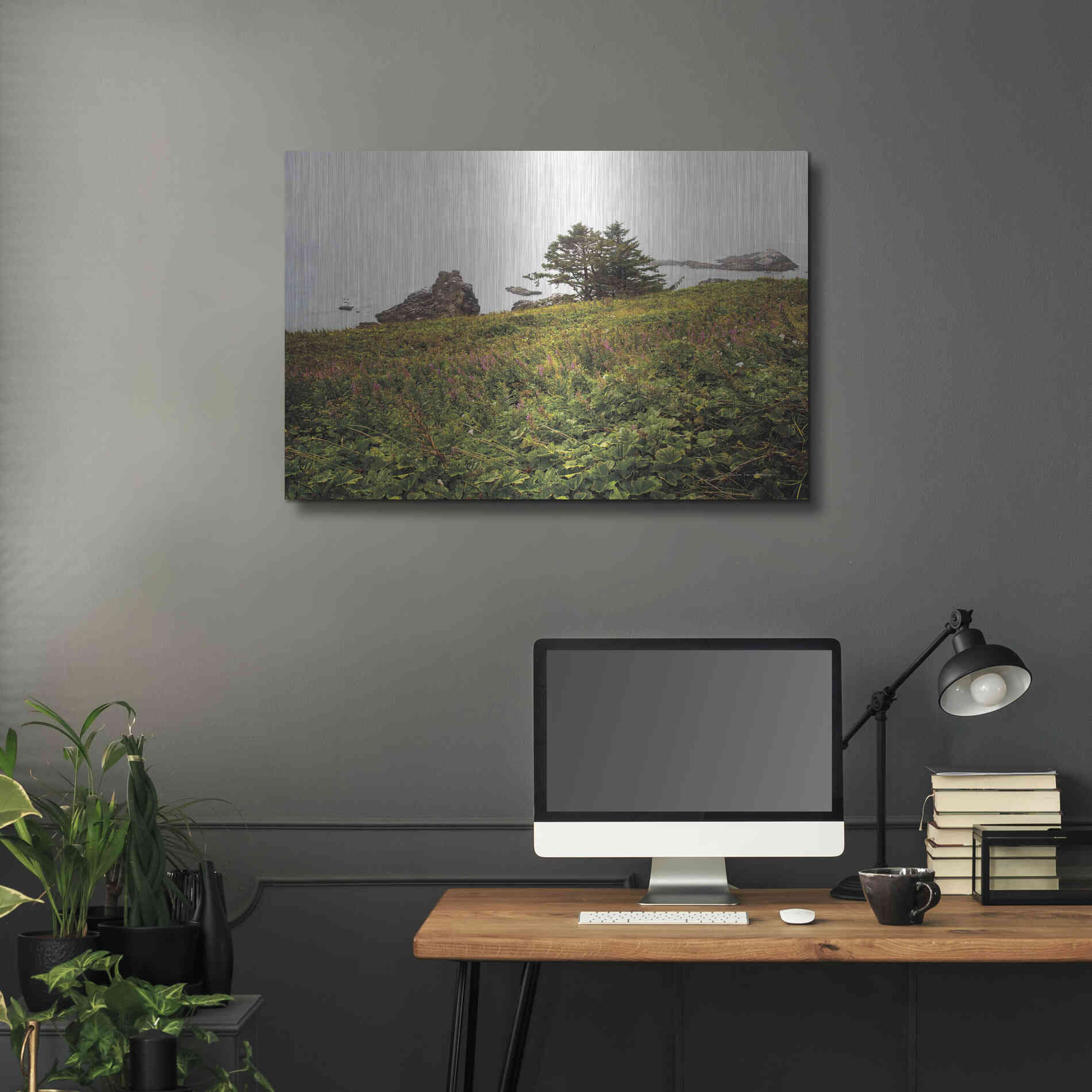 Luxe Metal Art 'Oregon Coast' by Debra Van Swearingen, Metal Wall Art,36x24