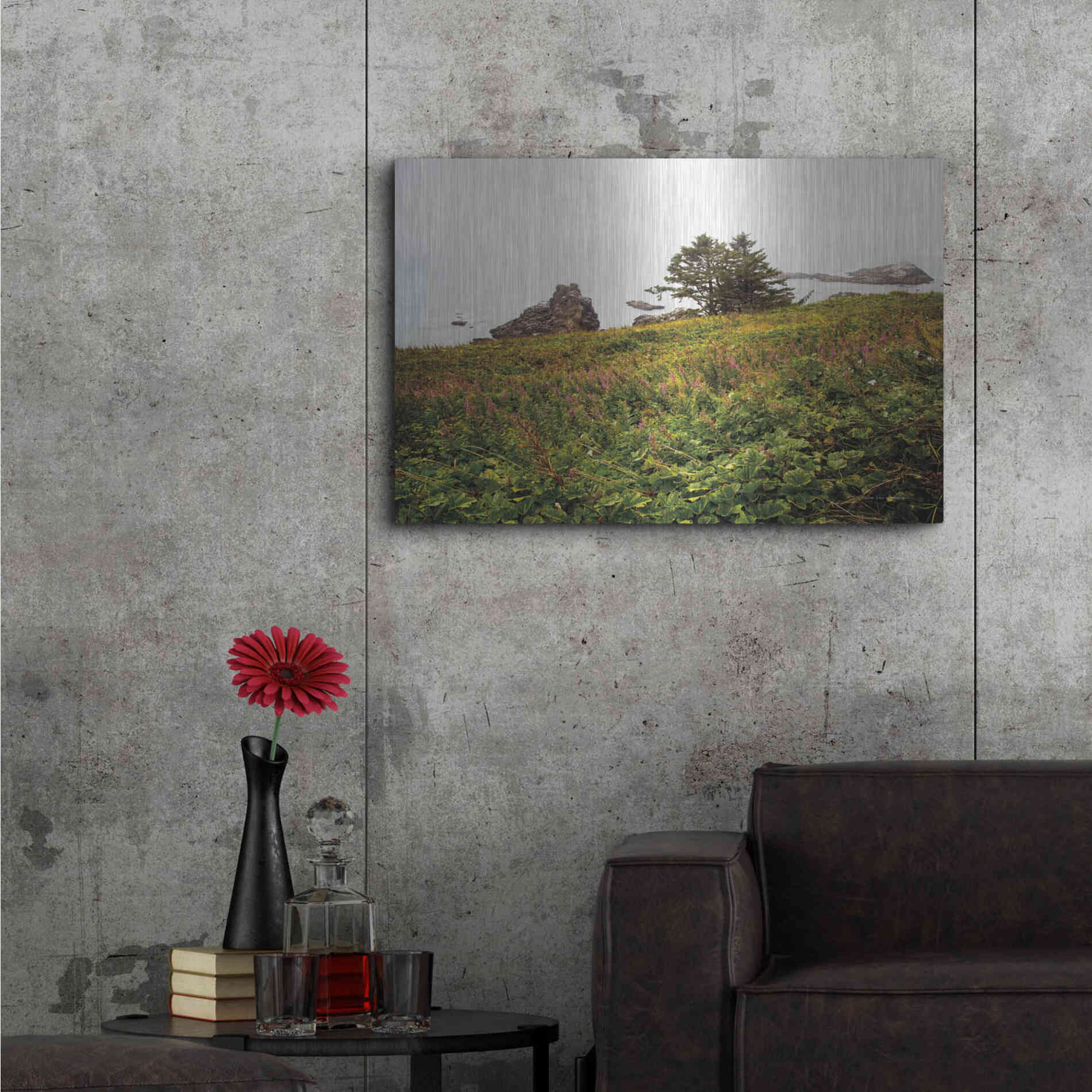 Luxe Metal Art 'Oregon Coast' by Debra Van Swearingen, Metal Wall Art,36x24