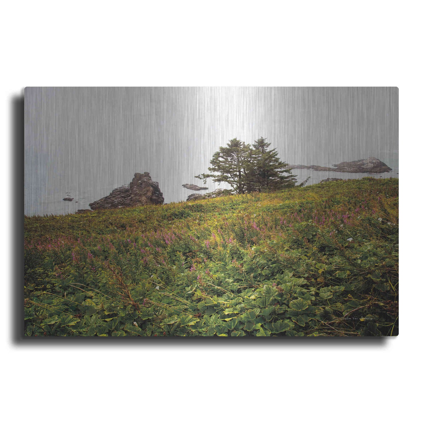 Luxe Metal Art 'Oregon Coast' by Debra Van Swearingen, Metal Wall Art