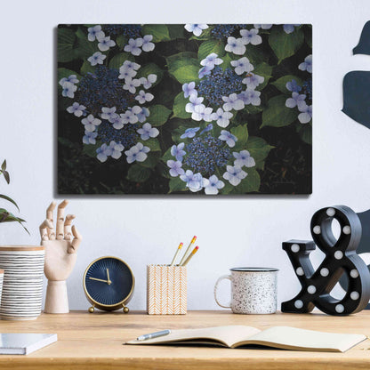 Luxe Metal Art 'Hydrangeas Opening' by Debra Van Swearingen, Metal Wall Art,16x12