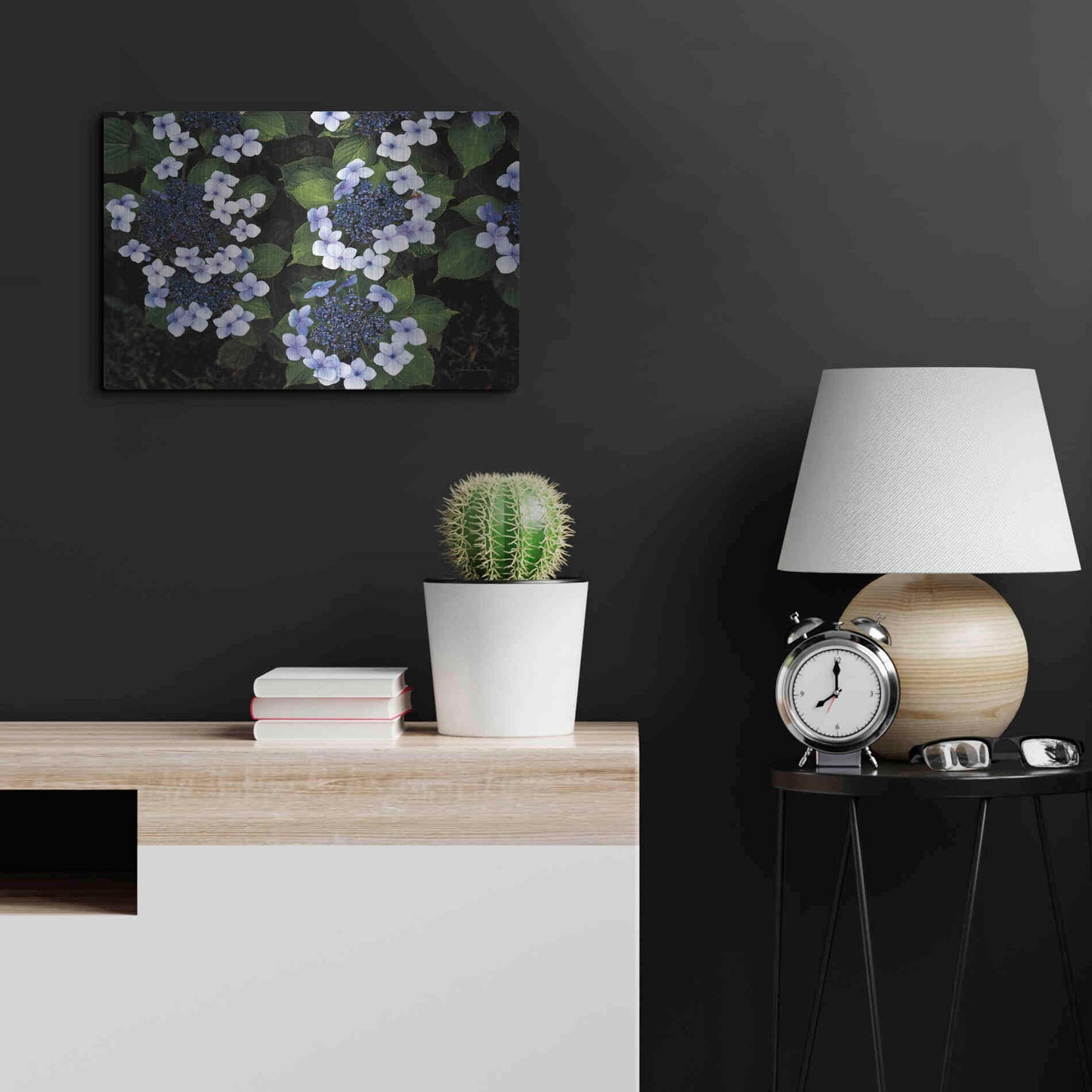 Luxe Metal Art 'Hydrangeas Opening' by Debra Van Swearingen, Metal Wall Art,24x16