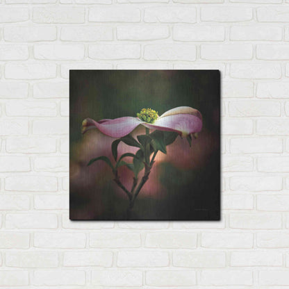 Luxe Metal Art 'Pink Dogwood I' by Debra Van Swearingen, Metal Wall Art,24x24