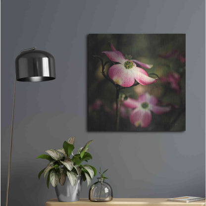 Luxe Metal Art 'Pink Dogwood II' by Debra Van Swearingen, Metal Wall Art,24x24