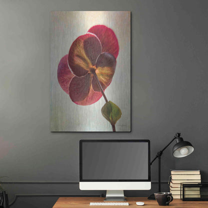 Luxe Metal Art 'Lenton Rose II' by Debra Van Swearingen, Metal Wall Art,24x36