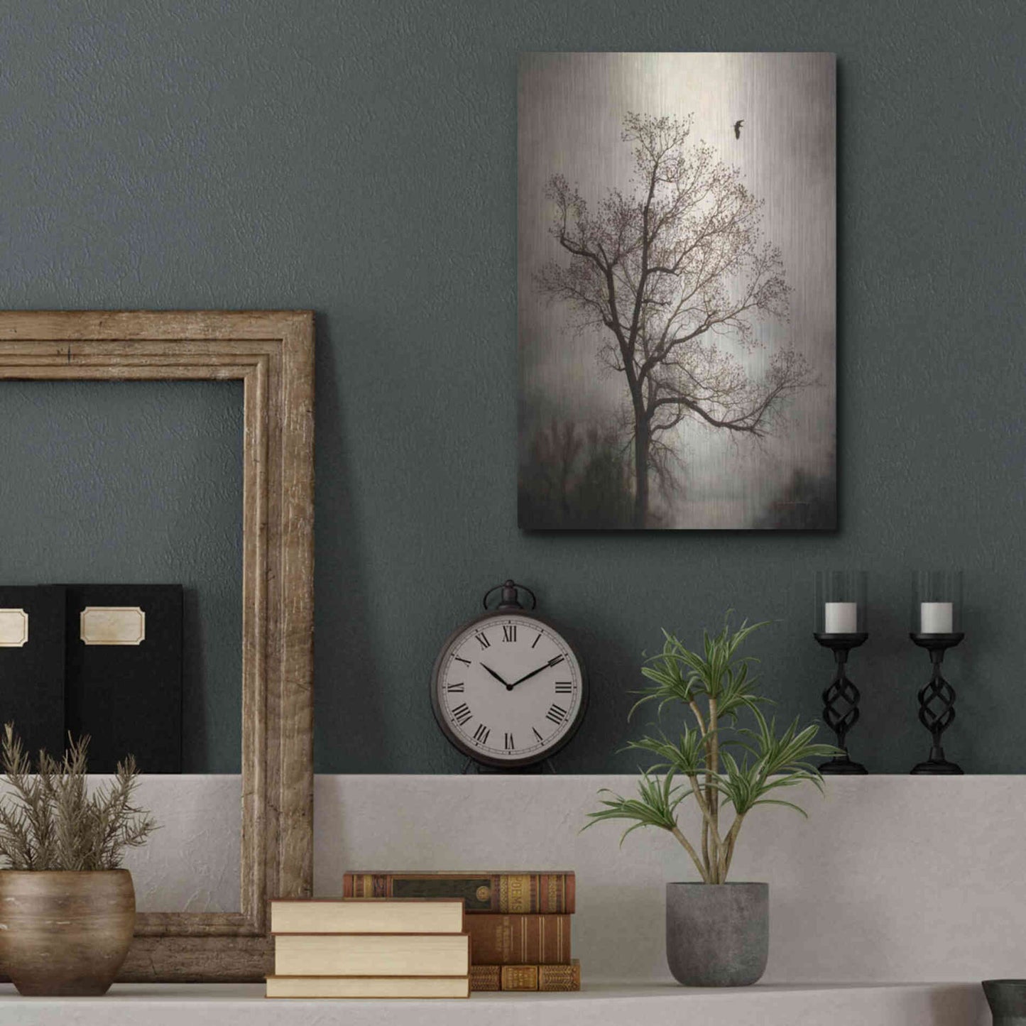 Luxe Metal Art 'The Flyover' by Debra Van Swearingen, Metal Wall Art,12x16
