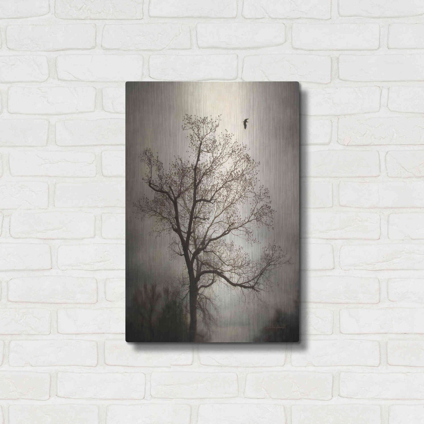 Luxe Metal Art 'The Flyover' by Debra Van Swearingen, Metal Wall Art,16x24