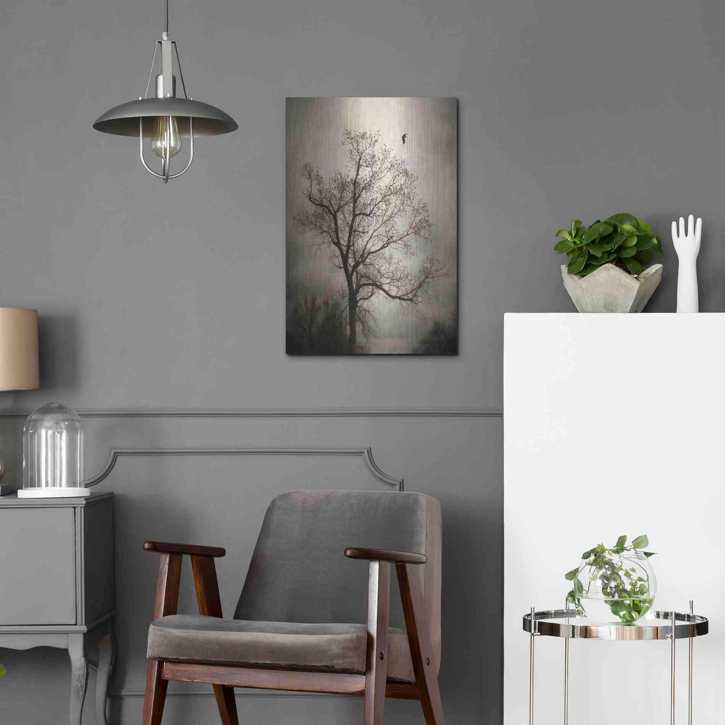 Luxe Metal Art 'The Flyover' by Debra Van Swearingen, Metal Wall Art,16x24