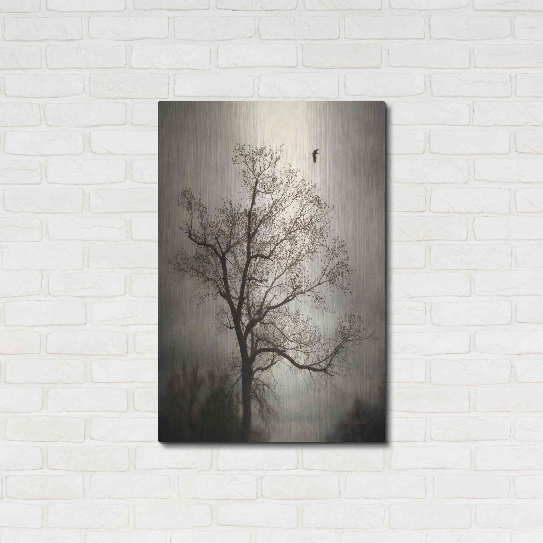 Luxe Metal Art 'The Flyover' by Debra Van Swearingen, Metal Wall Art,24x36