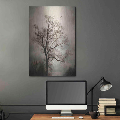 Luxe Metal Art 'The Flyover' by Debra Van Swearingen, Metal Wall Art,24x36